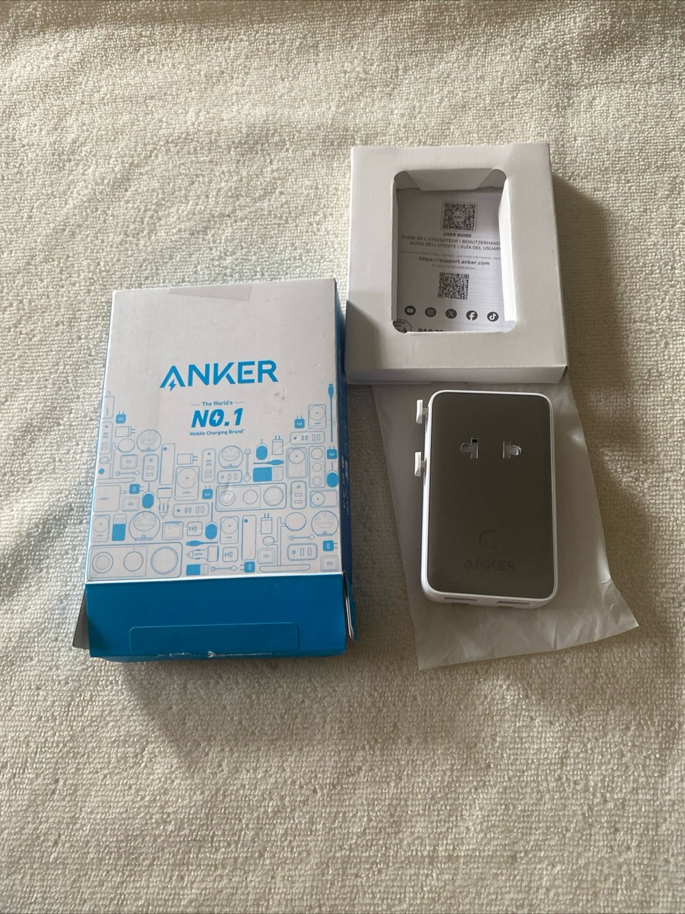 Adaptador de viaje Anker Nano, adaptador de corriente de 5 puertos